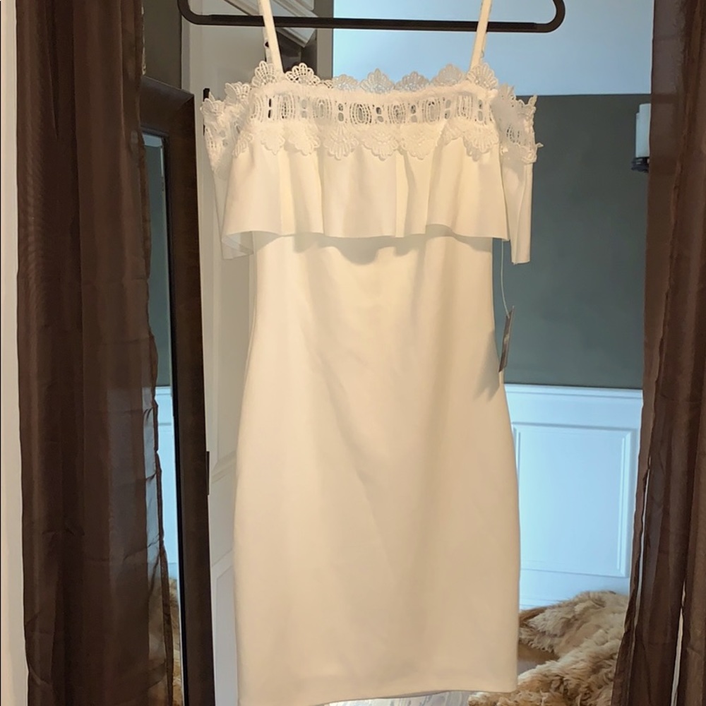 By & By Off White Jersey Dress